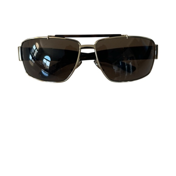 Pristine Gucci Vintage Tortoise & Gold Sunglasses 1856/S Rectangle Frame - Picture 8 of 8